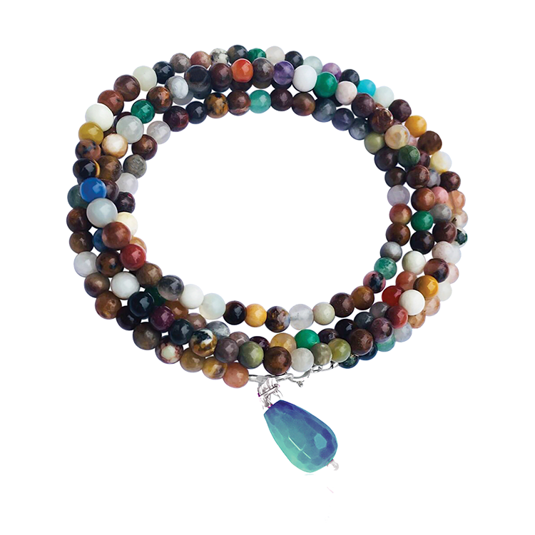 Chakra Wrap Bracelet with Healing Stones