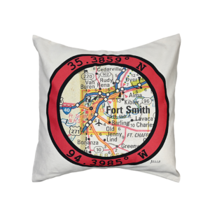 Custom Map Pillow from Julio Designs