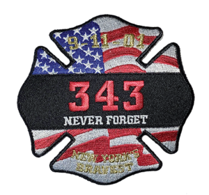 Never Forget Patch, available at New York City Fire Museum's gift store