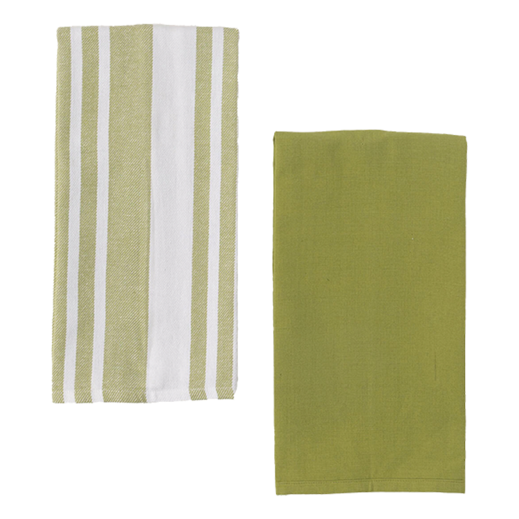 Stripe and Solid Tea Towels 
															/ Sullivan Gift							