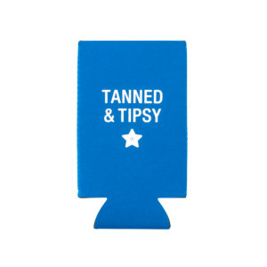Tanned + Tipsy Slim Koozie from About Face Designs