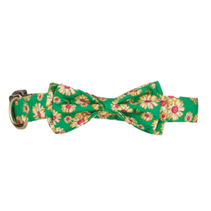 Daisy Bowtie Dog Collar by Bully Bows