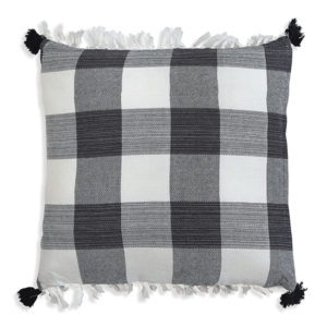 Black and White Plaid Pillow from CTW