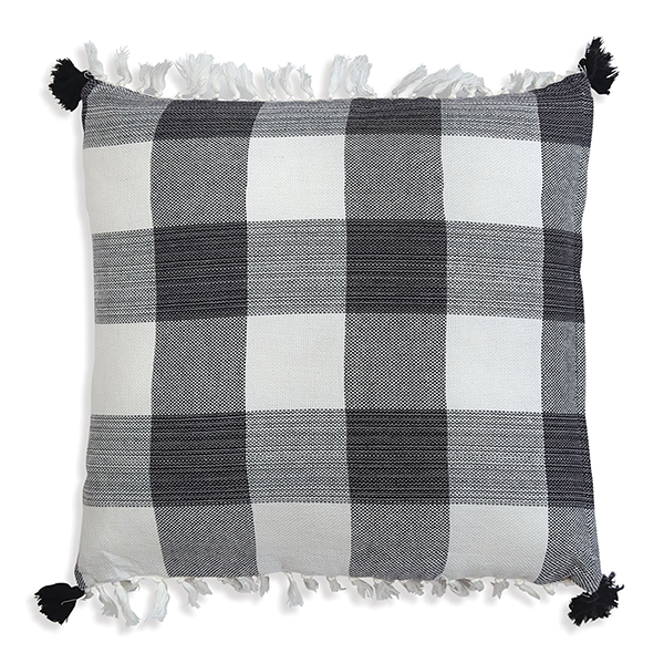 Black and White Plaid Pillow 
															/ CTW Home Collection							