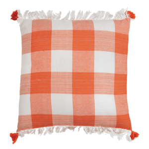 Orange Plaid Pillow from CTW