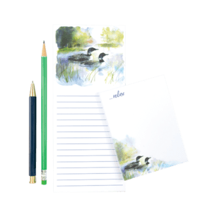 Loons on Lake Notepads from Gina B. Designs