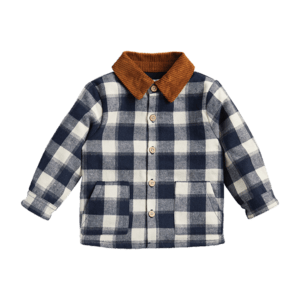 Child’s Navy Check Jacket from Mud Pie