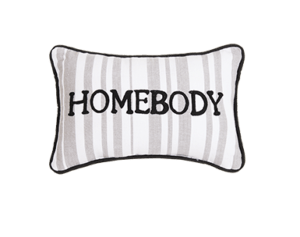 Homebody Crewel Pillow from Peking Handicraft