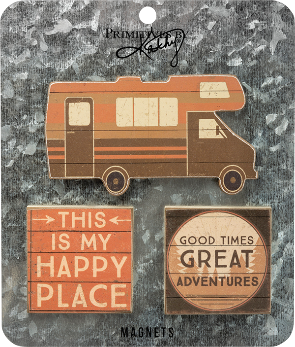 Adventure Awaits Camper Magnet Set 
															/ Primitives by Kathy							