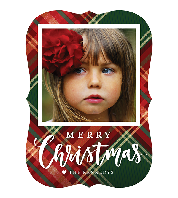 Merry Christmas Photo Card by Modern Posh 
															/ PrintsWell							