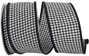 Houndstooth Wired Ribbon from Reliant Ribbon