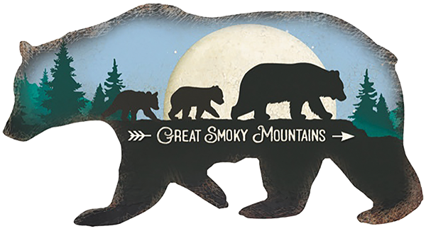 Great Smoky Mountains Metal Sign 
															/ Rusty Roof							
