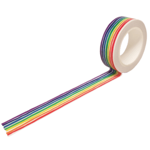 Rainbow Striped Washi Tape from beve
