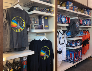 Griffith Observatory NASA merchandise display