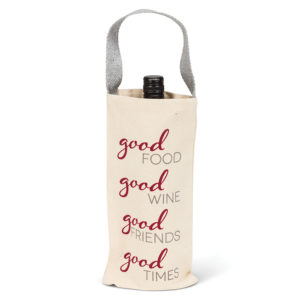 Good Food, Good Wine Bottle Tote from Abbott Collection