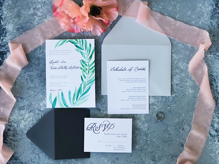 Fauna Semi-Custom Wedding Invitations 
															/ Christine Kirby Studios							