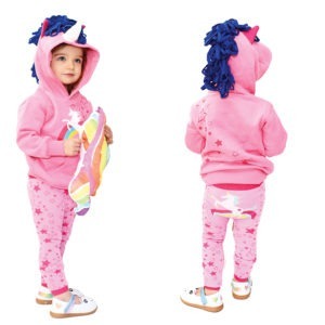 Pink Rainbow Unicorn 3D Hoodie from Doodle Pants