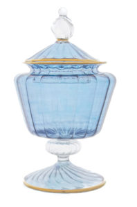Swirl Handmade Glass Candy Dish from Egyptian Museum