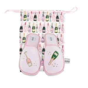 Champagne Foldable Travel Slippers from Hang Accessories