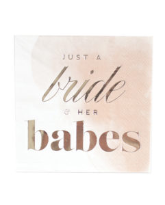 Boutique Rose Gold Foil Cocktail Napkins from Kitty Meow Boutique