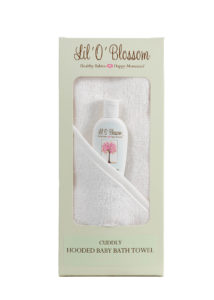 Cuddly Hooded Baby Bath Towel from Lil ‘O’ Blossom