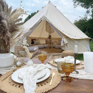 Little Dreamers Sleepovers bell tent boho party