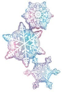 50" Snowflake Trio Foil Balloon from Mayflower Distributing