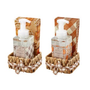 Fall Soap and Guest Towel Baskets from Mud Pie
