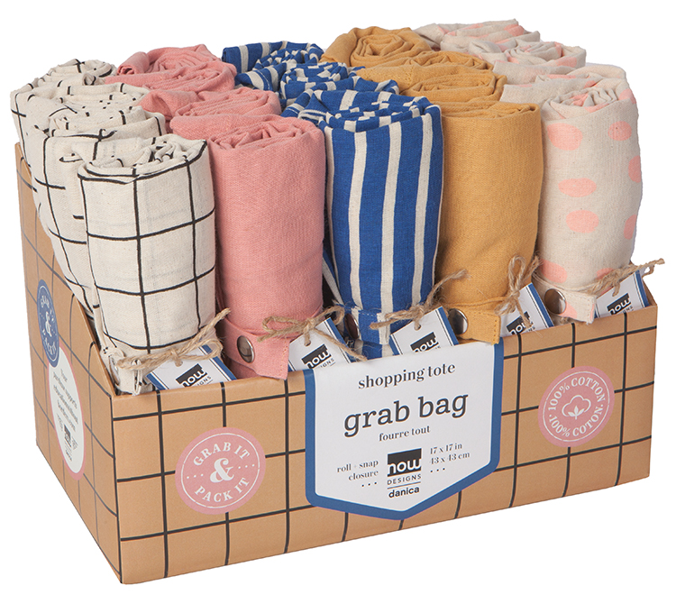 Boardwalk Grab Bag 100% Cotton Tote Bags 
															/ Now Designs by Danica							