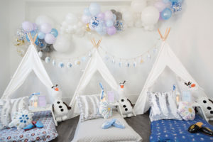 Pitch A Fete offers a variety of rental packages to create a unique birthday sleepover celebration