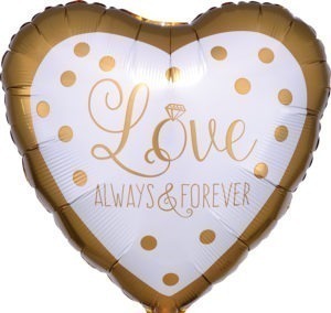 Sparkling Gold Wedding Balloon from Rainbow Balloons