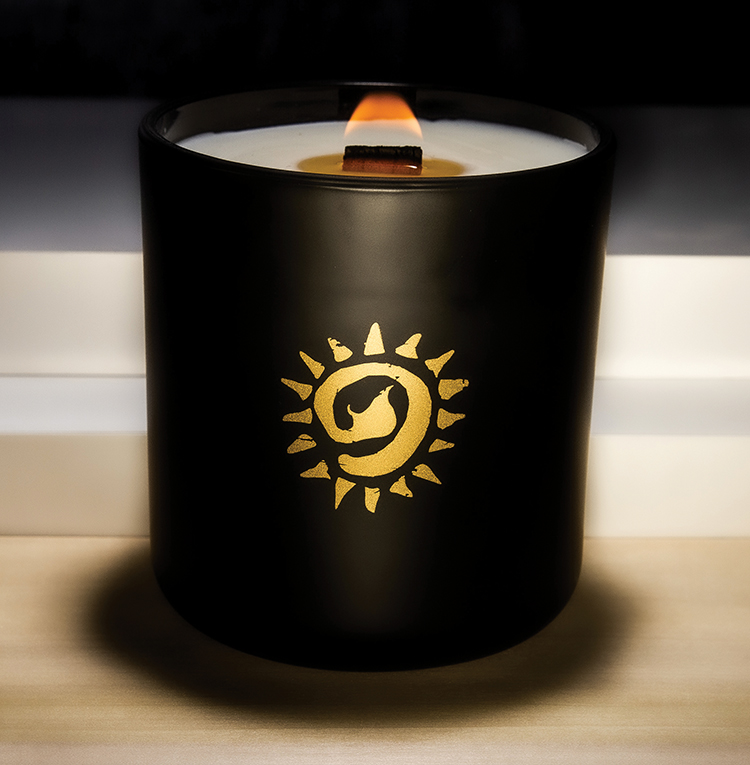 Black Matte Soy Candle  
															/ Shining Sol Candle Company							