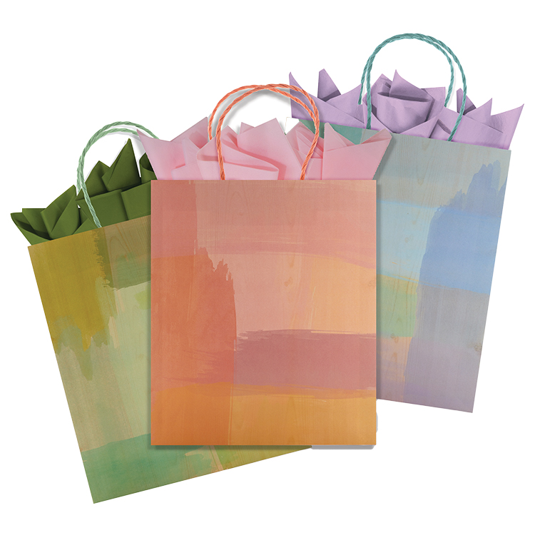 Color Wash Large Recycled Kraft Totes