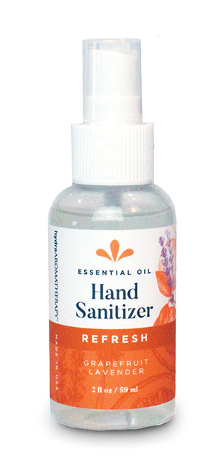 Refresh Essential Oil Hand Sanitizer 
															/ hydraAromatherapy							