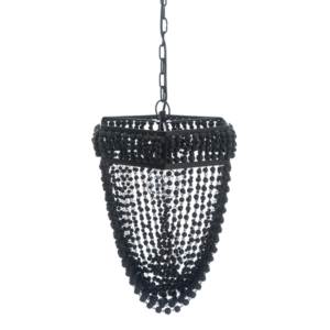 Black Beaded Swag Chandelier from GANZ Midwest-CBK