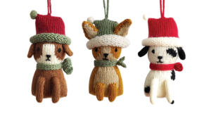 Puppy Holiday Ornaments from Melange Collection