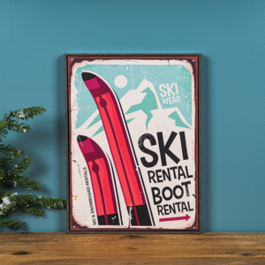 Ski Rental Boot Rental Frame from Melrose International
