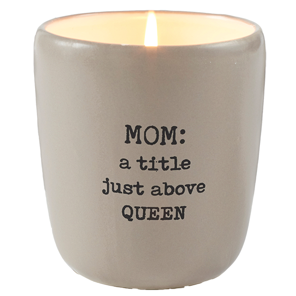 Queen Mom Ceramic Candle