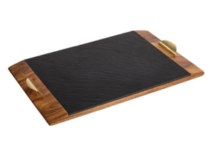 Acacia and Slate Serving Tray from Picnic Time Family of Brands