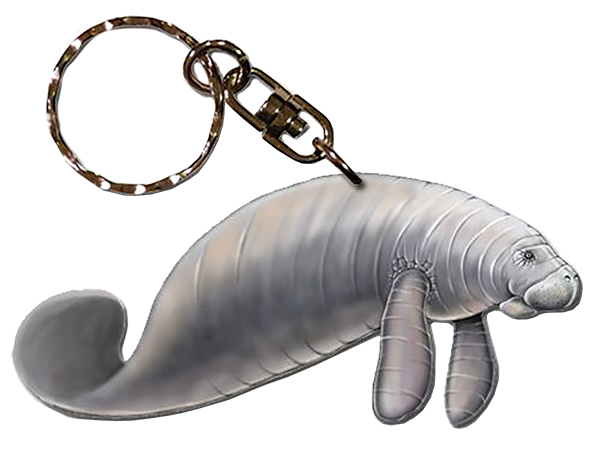 Manatee Keychain - Wooden 
															/ Pipsqueak Productions							