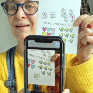 Glassman shows how you can scan a QR code greeting card