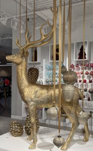 Large gold stag from Zodax