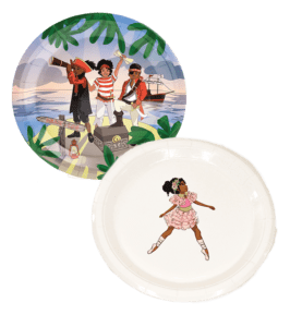 Ahoy, Matey Pirate and Ballerina Partyware. Anna+Pookie.