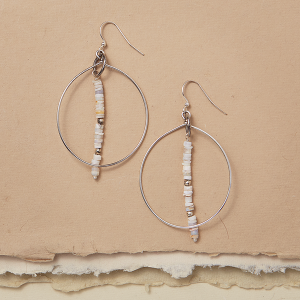 Hera Stacked Opal Earrings 
															/ Bella Vita Jewelry							