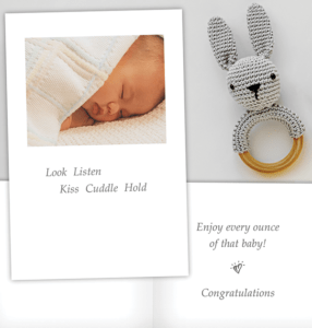 Sleeping Baby Card from Cardthartic