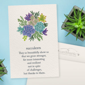 Succulents Card from Cardthartic