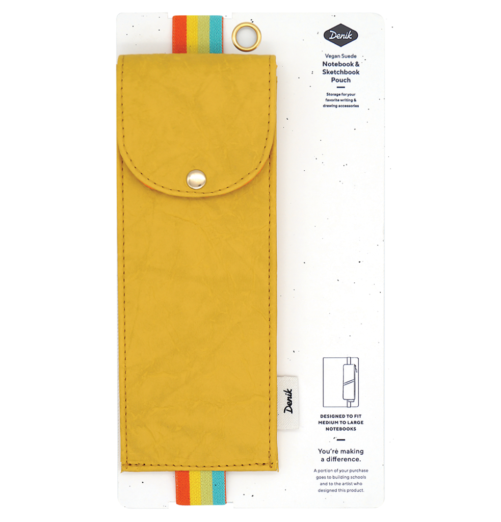 Yellow Crinkle Art Pouch from Denik