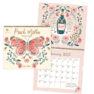 Peach Melba 2023 Wall Calendar from DG Americas, NIQUEA.D