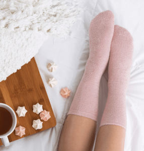 Lemon Lavender You Had Me At Aloe Super Soft Spa Socks from DM Merchandising