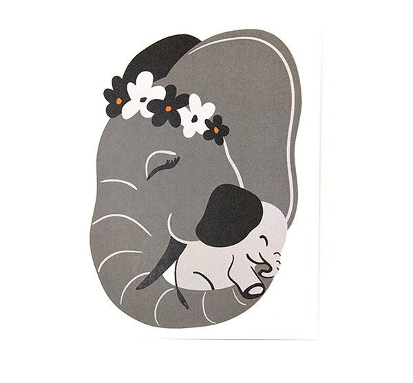 Baby Elephant Greeting Card 
															/ Dote Note + Gift							